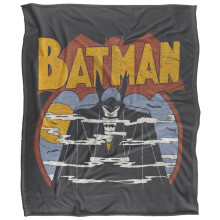 (152cm x 127cm, Multicoloured) Batman Foggy Soft Touch Blanket