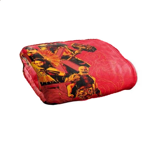 (152cm x 127cm, Red) Mortal Kombat Fighters Cloud Soft Touch Blanket 1