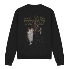 (XXL, Black) Star Wars Unisex Adult Rebels Retro Sweatshirt