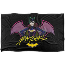 (147cm x 91cm, Multicoloured) Batman Batgirl Soft Touch Blanket