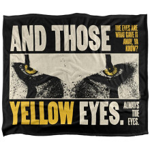 (147cm x 91cm, Multicoloured) It: Welcome To Derry Those Yellow Eyes Soft Touch Blanket