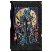 (147cm x 91cm, Multicoloured) Batman Paint The Town Soft Touch Blanket
