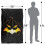 Batman (147cm x 91cm, Multicoloured) Batman Jack-O-Bat Printed Soft Touch Blanket 4