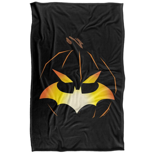 Batman (147cm x 91cm, Multicoloured) Batman Jack-O-Bat Printed Soft Touch Blanket