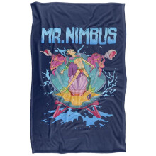 (152cm x 127cm, Multicoloured) Rick And Morty Mr. Nimbus Soft Touch Blanket