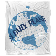 (147cm x 91cm, Multicoloured) Superman The Daily Planet 2025 Soft Touch Blanket