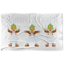 (147cm x 91cm, Multicoloured) Willy Wonka & The Chocolate Factory Oompa Loompa Blanket