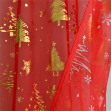 2 Cortinas Navideñas Transparentes con Estampado de Copos de Nieve para Sala de Estar, 52 Pulgadas W X 107.9 Pulgadas L
