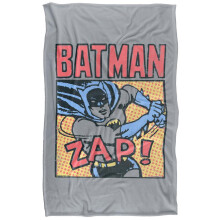 (152cm x 127cm, Multicoloured) Batman Zap Soft Touch Blanket