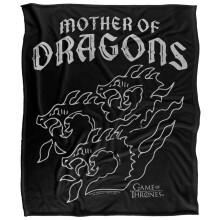 (147cm x 91cm, Multicoloured) Game Of Thrones Mother Of Dragons Soft Touch Blanket