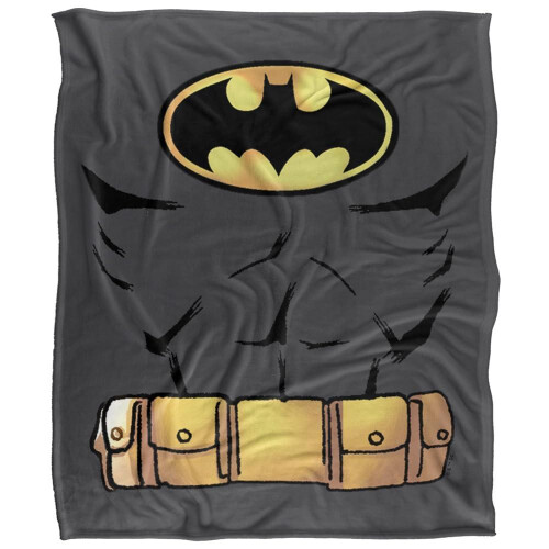 Batman (152cm x 127cm, Multicoloured) Batman Costume Soft Touch Blanket