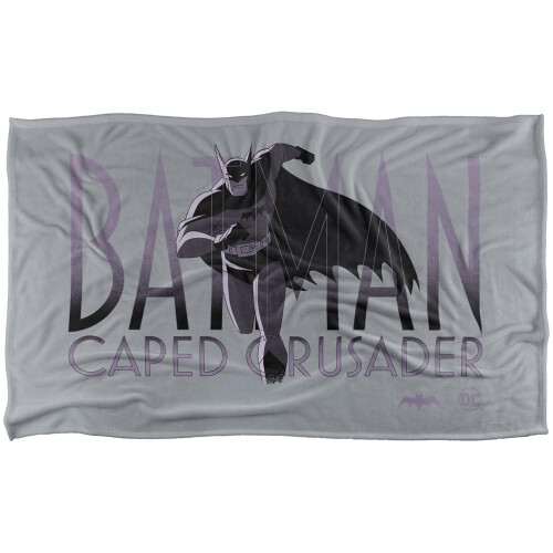 Batman (152cm x 127cm, Multicoloured) Batman Caped Crusader Running Soft Touch Blanket
