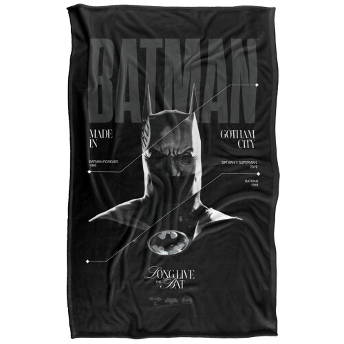 Batman (147cm x 91cm, Multicoloured) Batman Classic Soft Touch Blanket
