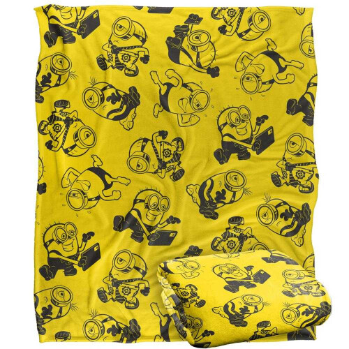 Minions Outline Soft Touch Blanket 1