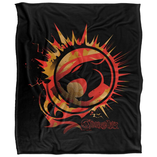 Thundercats (152cm x 127cm, Multicoloured) Thundercats Fire Logo Soft Touch Blanket
