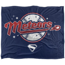 (91cm x 147cm, Multicoloured) Superman Meteors 2025 Soft Touch Logo Blanket