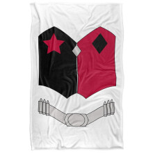 (147cm x 91cm, Red/Black) Batman New Headquater Uniform Soft Touch Blanket