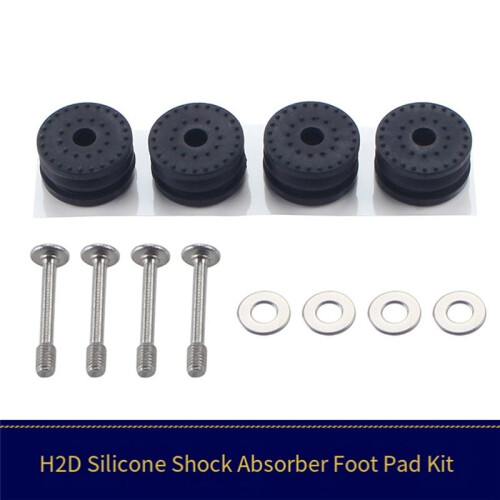 For  H2D/H2DS 3D Printers Rubber Shock-Absorbing Cushioning Pads Bottom Easy Installation 1