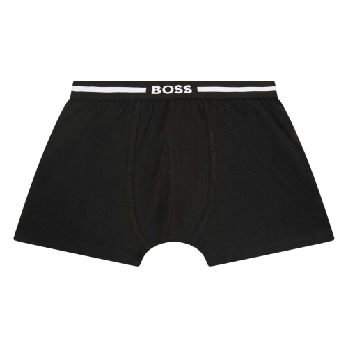 (6 Years, Black) Boss Boys Logo Boxer Shorts