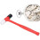 Small Rubber Mallet Hammer, 2PCS Reusable Plastic Hammers Jewelry Making Tools for Model Clock Watch 7