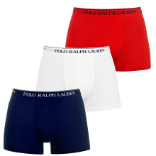 (L, White/Red/Blue) Ralph Lauren Mens Boxer Shorts (Pack of 3)