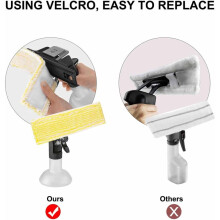 For WV1 WV2 WV5 WV7 Window Cleaning Machine Attachment Replacement Spray Bottle Nylon Sticker and Mop Pad 1+1