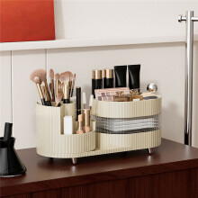 Der Schreibtisch Kann Gedreht Werden, Kosmetik-Aufbewahrungsbox, Kommode mit Großem Fassungsvermögen, Make--, Lidschatten- und Lippenstiftfach,