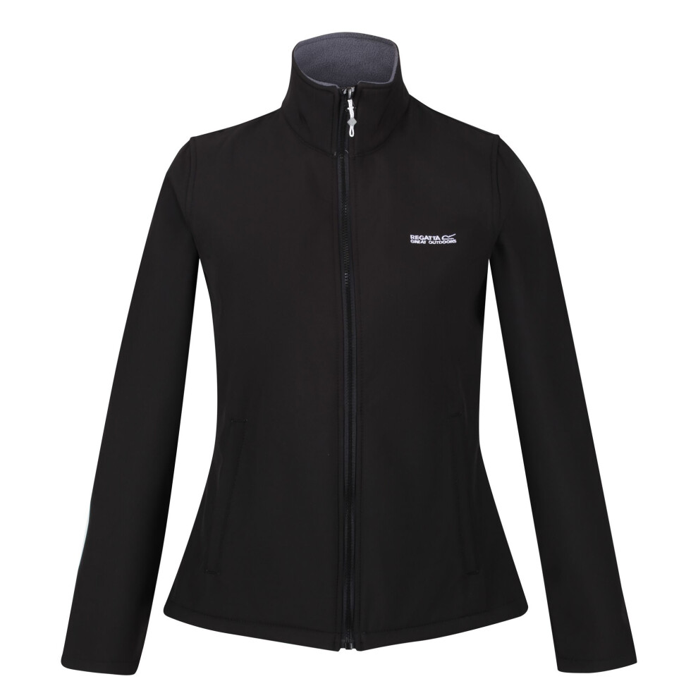 Regatta Women's Black Connie V Softshell Walking Jacket - 18 Uk - 96% Polyester/4% Elastane - Image 2