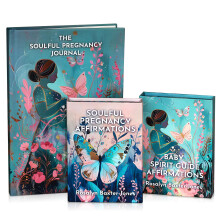 Soulful Schwangerschaftsdeck & Journal Set | Achtsame Schwangerschaftsführer für Wellness