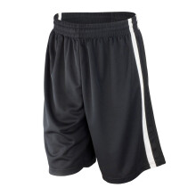 (XL, Black/White) Spiro Mens Basketball Shorts