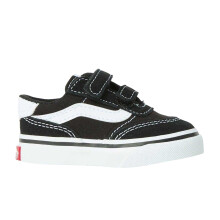 (7 UK Child, Black/White) Vans Childrens/Kids VanAct Brooklyn Canvas Trainers