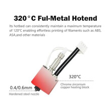 Hard Steel Nozzle Hotend Kit for Kobra S1 Extruder 3D Printer Combo Hot End Kit for Kobra S1 1.0mm