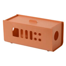 Cable Organizer Box for Desk - Electric Socket Storage, Power Cord Holder, Desktop Plug-in Board Management A