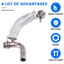 Turbocharger Water Inlet Pipe Coolant Pipe 06L121497N 06L121497M for A4L B9 C7 Phideon