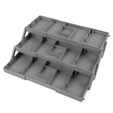 Folding Drawer Organizer Tray - Folding Jewelry Storage for Earrings, Office, Bathroom & Kitchen Accessories