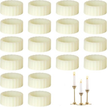20 Pieces Silicone Candle Clips Candle Holders for Taper Candles and Candle Cups Rubber Washers for Taper Bougie Cups