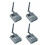 4X RC832Mini 4.9-5.8G 56CH High Sensitivity Receiver Wireless Receiver with A/V and Power Cable for FPV Multirotor 1
