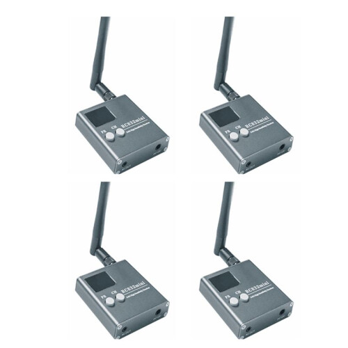 4X RC832Mini 4.9-5.8G 56CH High Sensitivity Receiver Wireless Receiver with A/V and Power Cable for FPV Multirotor