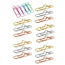 Multifunctional Pen Clips, 20PCS Portable Metal Paper Clips Large Size Office School Supplies, (Mix)