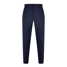 (38L, Dark Blue) Hugo Mens Getlin Flex Pleated Slim Formal Trousers