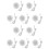10X  White 3 5mm Pillow Speaker for   CD Radio MP3 Player GL 1
