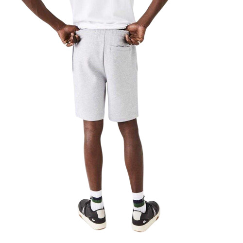 Lacoste (S, Light Grey) Lacoste Mens Fleece Shorts 1