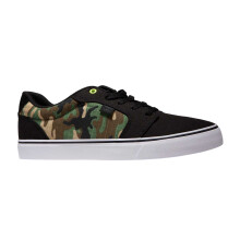 (7 UK, Black) DC Mens Anvil TX SE Camouflage Canvas Flat Skate Shoes