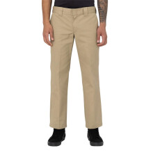 (38L, Khaki) Dickies Mens Cotton Blend Slim Trousers