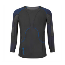 (XS, Black) Skins Mens Contrast Sleeves Base Layer Top