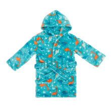 Star Baby Boys Dinosaur Fleece Hooded Robe