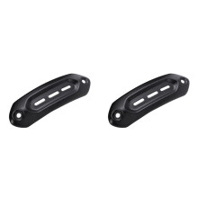 2X Echt Carbon Fiber Motorradzubehör Auspuffabdeckung Schutz Hitzeschild für Hypermotard 950 939 821 RVE SP