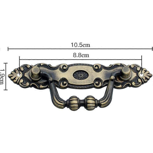 Furniture Knobs and Handles,4 Pcs Old Zinc Drawer Handle Bronze Bronze Drawer Handle 1