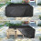 Κάλυμμα τραπεζιού κήπου 150x90x75cm Μαύρο ύφασμα Oxford 420D Αδιάβροχο, ανθεκτι 5