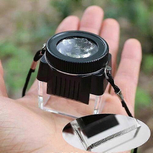 Μεγεθυντικός φακός Pro Loupe 10X για κάμερα φιλμ ή προβολής ασημί/γκρι με λου 1